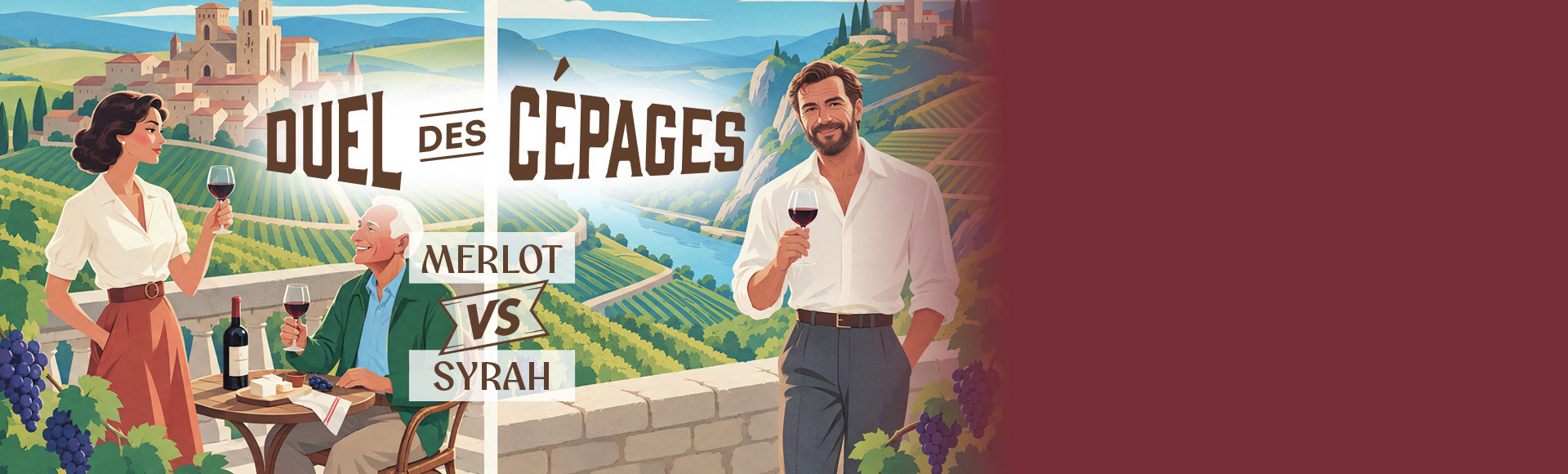 MERLOT VS SYRAH : LE CHOC DES STYLES